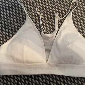 Hollister White Bra, XS